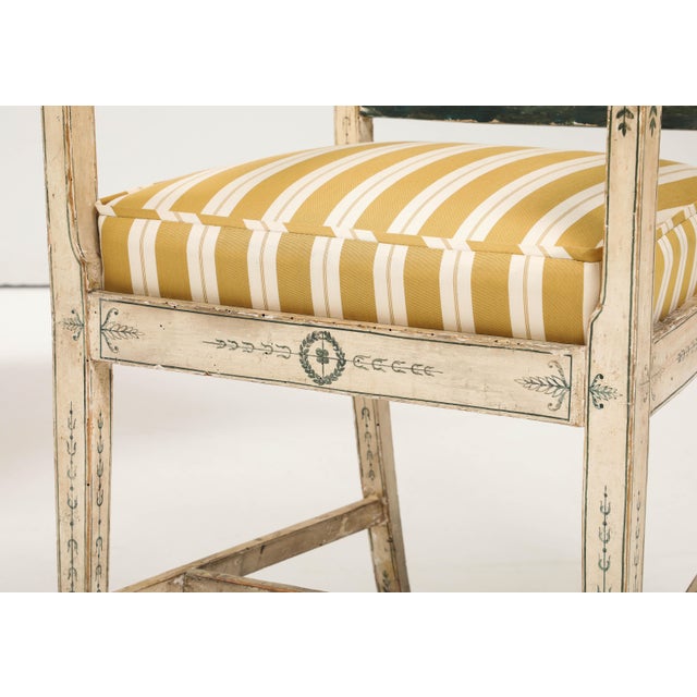 Pair of 18th Century Swedish Polychrome Chairs For Sale - Image 13 of 14