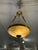 Vintage Custom Alabaster Semi Flush Mount Pendant For Sale - Image 12 of 12