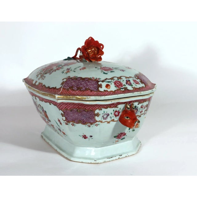 Exotic Blooms: A Chinese Export Tureen with European Floral Motifs Origin: Jingdezhen, China (for the European market)...