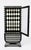 Boho Chic 1960s Harlequin Black and White Vitrine Curio Cabinet Whimsical Checkered Courtly Check Style. For Sale - Image 3 of 3