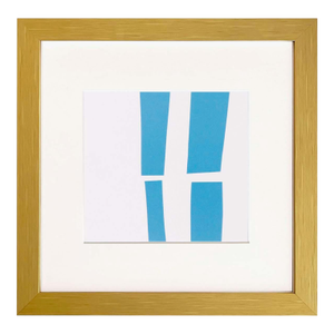Ellsworth Kelly 1999 Blue White 18 Framed Reproduction