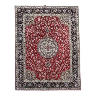 Fine Persian Tabriz Wool & Silk Rug 9’11” X 13’2” For Sale