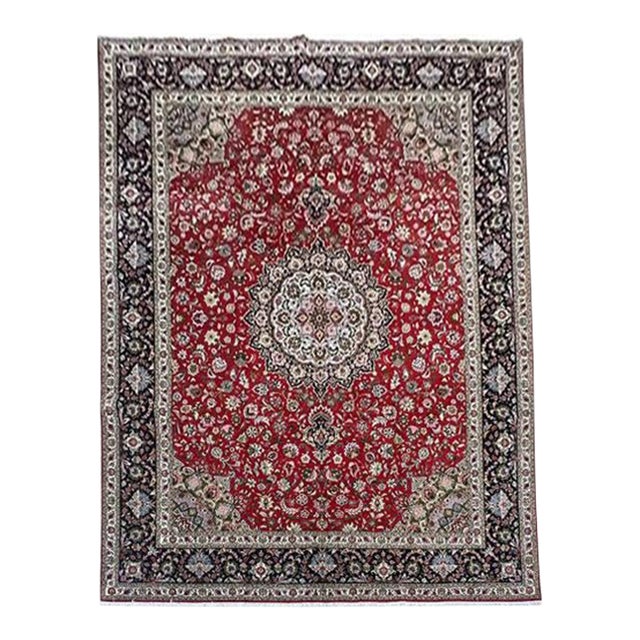 Fine Persian Tabriz Wool & Silk Rug 9’11” X 13’2” For Sale