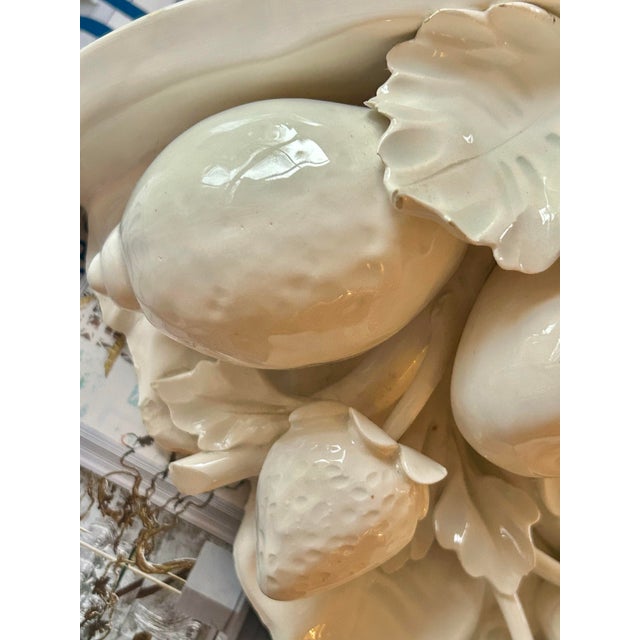 Mid 20th Century Vintage Capodimonte Style Blanc De Chine Ceramic Wall Bracket For Sale - Image 5 of 12