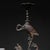 Chinese Late 19th Century Pair of Gilt Bronze Crane & Turtle Candle Holders - "Turtle & Crane Longevity" For Sale - Image 3 of 9