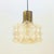 Large round mid-century modern pendant/ceiling light designed by Helena Tynell for Limburg (Germany, 1960s). The light...