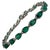 12 Ct Natural Pear Shape Emerald Cocktail Tennis Bracelet 14 Kt White Gold 7" This exceptionally Beautiful Tennis bracelet...