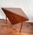 A finely crafted corner drop-leaf “handkerchief” table by Heckman Furniture, inspired by Colonial Williamsburg and Queen...