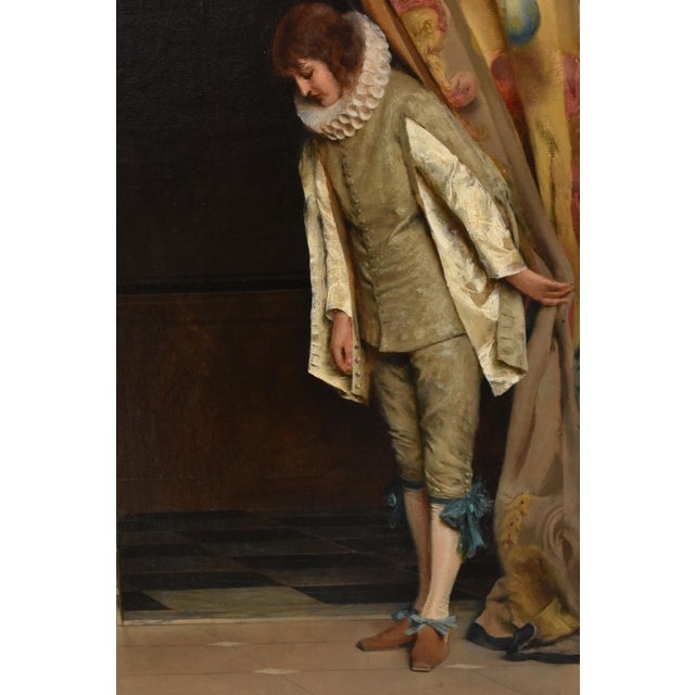 Tito Conti, Italian Genre Scene, 1879, Oil on Canvas, Framed For Sale - Image 7 of 11