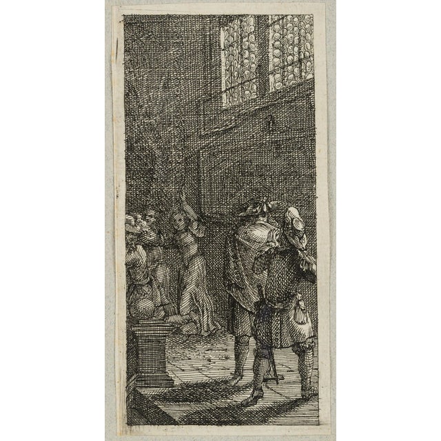 Johannes Meyer jun. (1655 Zurich - 1712 ibid.): Night raid in a palace, 17th century, EtchingTechnique: Etching on Paper,...