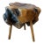 1960s Mid Century Cypress Root Side Table Live Edge Burl Tripod Stool George Nakashima Style Sculptural Organic Studio Craft For Sale