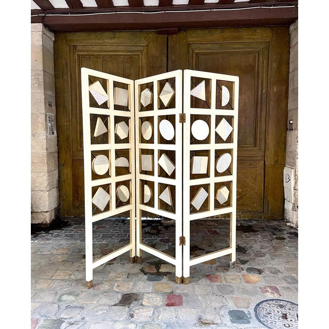 Vintage Geometric Screen, 1970s, in Very Good conditions.