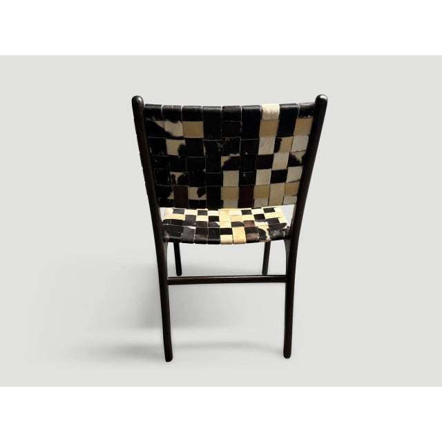 2010s Andrianna Shamaris Premium Double-Backed Cowhide Chair For Sale - Image 5 of 6