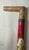 Antique 1800's Victorian Yellow Gold Filled Wood Porcelain Walking Stick Cane For Sale - Image 4 of 17
