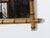 French Turn of the Century Walnut Faux Bamboo Light Brown Wall Mirror, 1900s For Sale - Image 4 of 9