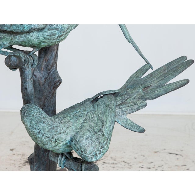 Bronze Sculpture of Three Parrots, Italy Mid 20th C. For Sale - Image 11 of 18