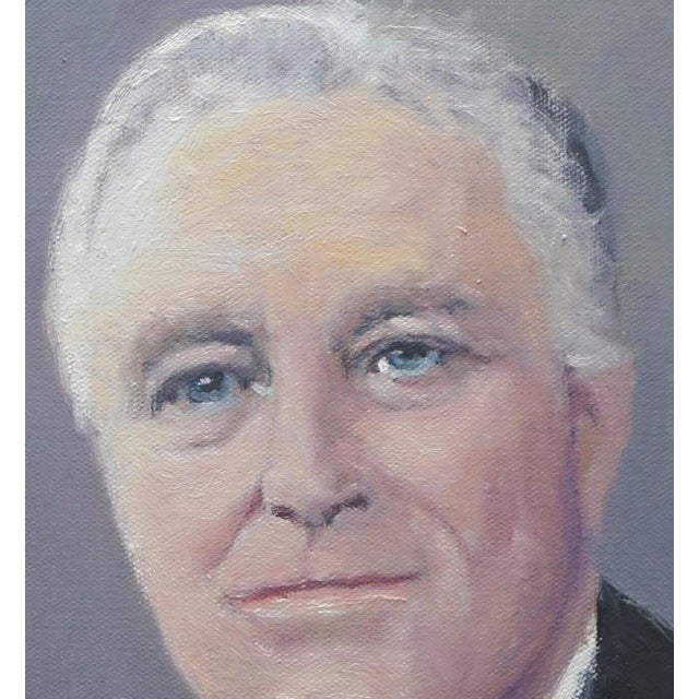 Original oil portrait by Sean Wu, President Franklin D. Roosevelt