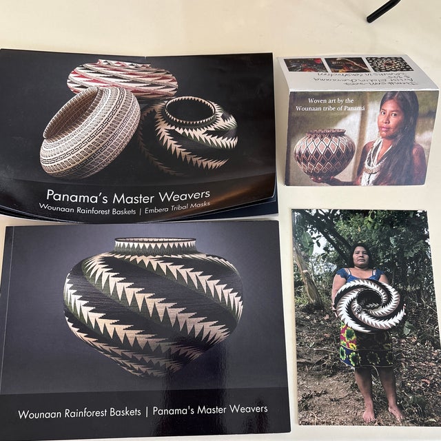 Beautiful Handwoven 21st Century Wounaan Rainforest Basket From Panama For Sale - Image 10 of 10