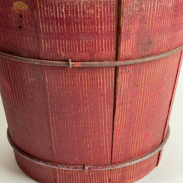 Pair of Antique Mid 19th Century Primitive Wooden Maple Sap Buckets