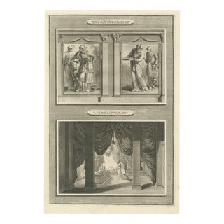 Pieter Mortier, High Priest and Levites and God Speaks in the Holy of Holies, 1700, Engraving For Sale