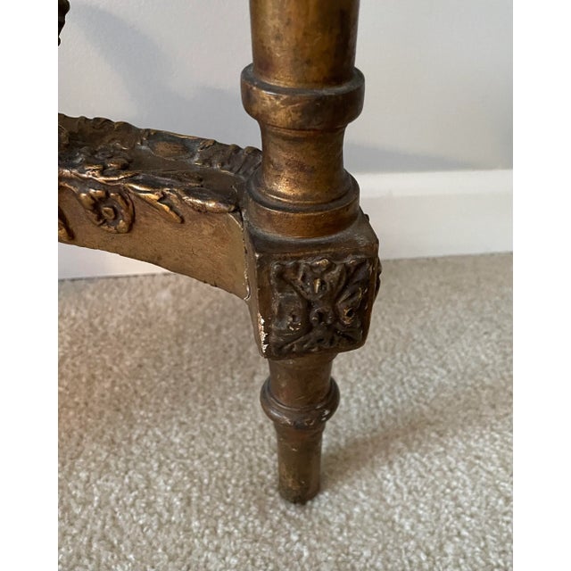 Antique French Louis XVI Giltwood Console Table For Sale - Image 12 of 13