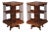Mahogany Inlaid Revolving Bookcases from Maple and Co., 1890s, Set of 2 For Sale