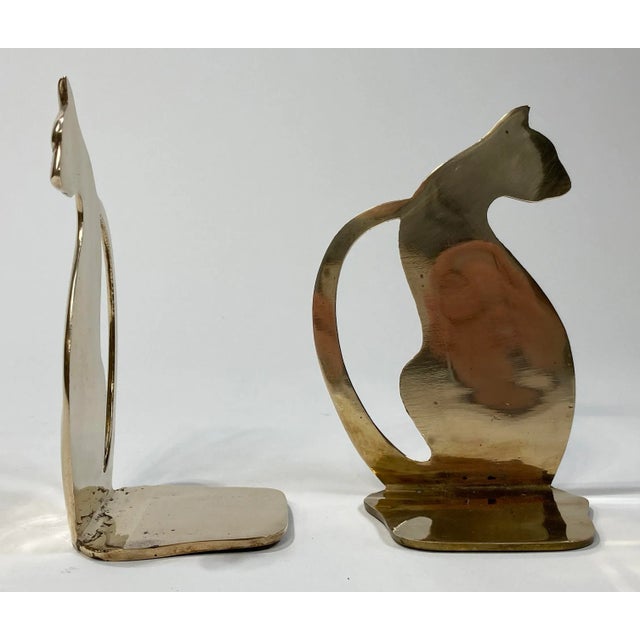 Solid Brass Cat Bookends, a Pair Chairish