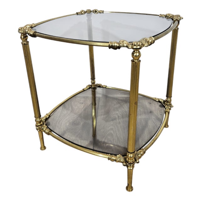 Brass Side Table, France, 1950s For Sale