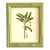Original Hand Painted Banana Palm Tree in a Hand-Painted Frame For Sale