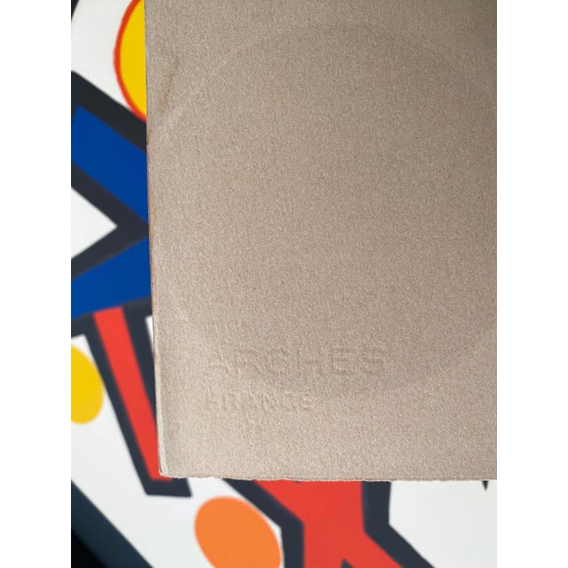 Alexander Calder Vintage 1972 Mid Century Modernist " Asymmetry " Framed Large Fine Art Lithograph Print For Sale - Image 17 of 18