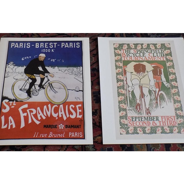 Late 20th Century Vintage Cycling Poster Lithographs - Set of 10 For Sale - Image 5 of 9