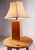 Tan Burl Wood Table Lamp, 1970s For Sale - Image 8 of 11