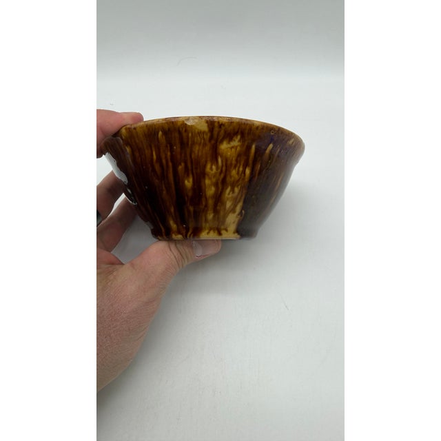 A Very Nice Rockingham Glazed Yellowware Small Sized Mixing Bowl, Circa 1870’s For Sale - Image 12 of 12