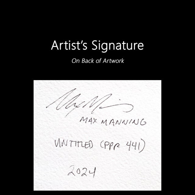 Untitled (Ppr441) - Surrealist Color Drenched Abstract Mixed Media Original Artwork by Max Manning For Sale In Los Angeles - Image 6 of 6