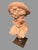 Vintage Terracotta Statue Sculpture Bust of a Maiden on a Walnut Base For Sale - Image 6 of 10