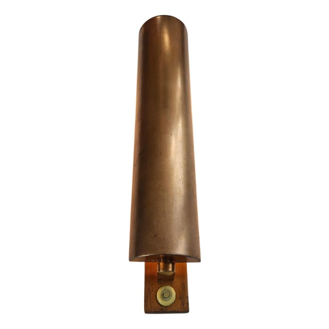 Art Deco Copper Wall Lamp, 1930s For Sale