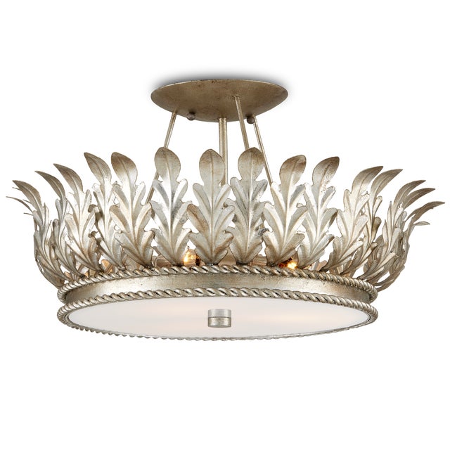 Currey & Company Biddulph Champagne Semi-Flush For Sale In Atlanta - Image 6 of 6