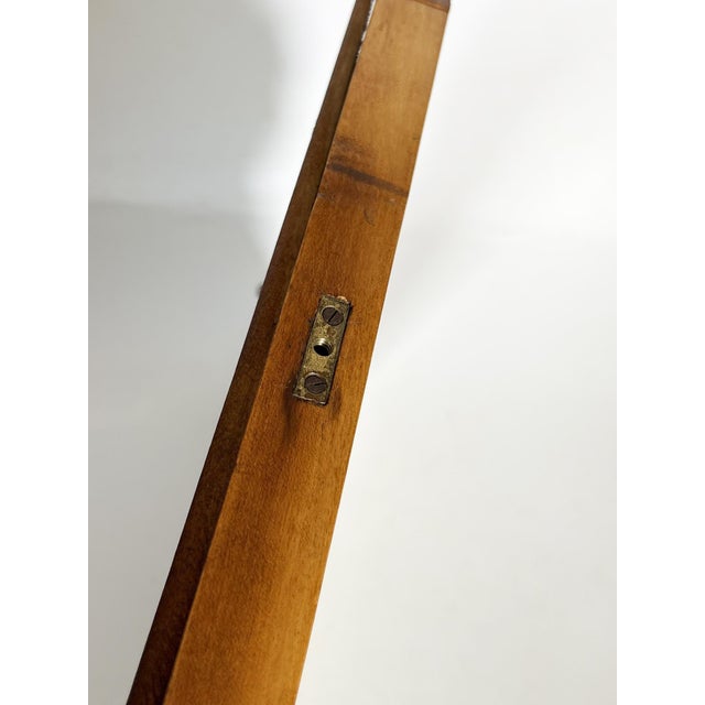 Vintage Beige Wooden Table Mirror, France, 1920s For Sale - Image 14 of 18