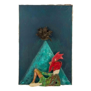 Sandro Chia, Fantastic Composition, Mixed Media, 1960s For Sale