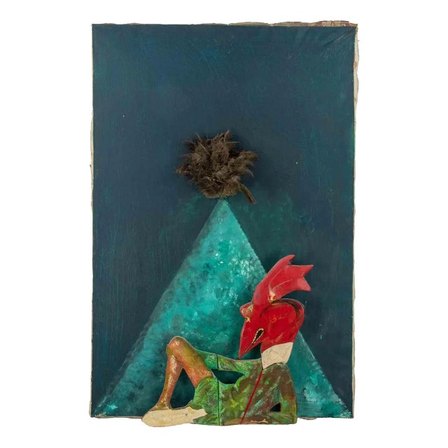 Sandro Chia, Fantastic Composition, Mixed Media, 1960s For Sale