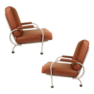 Art Deco Lounge Chairs by Warren McArthur, Set of 2 For Sale