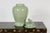 Crackle Green Celadon Lidded Vase with Stylized Foo Dog Finial For Sale - Image 10 of 12