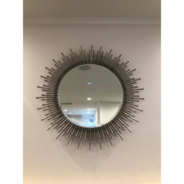 Spike Mirror in Antiqued Nickel Finish Chairish