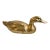 Mid 20th Century Life Sized Cast Brass Duck Decoy For Sale