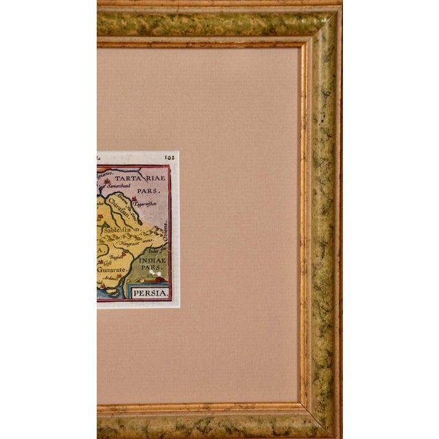 Persia: A 16th Century Hand-Colored Map by Mercator and Hondius, 1579 For Sale - Image 4 of 4