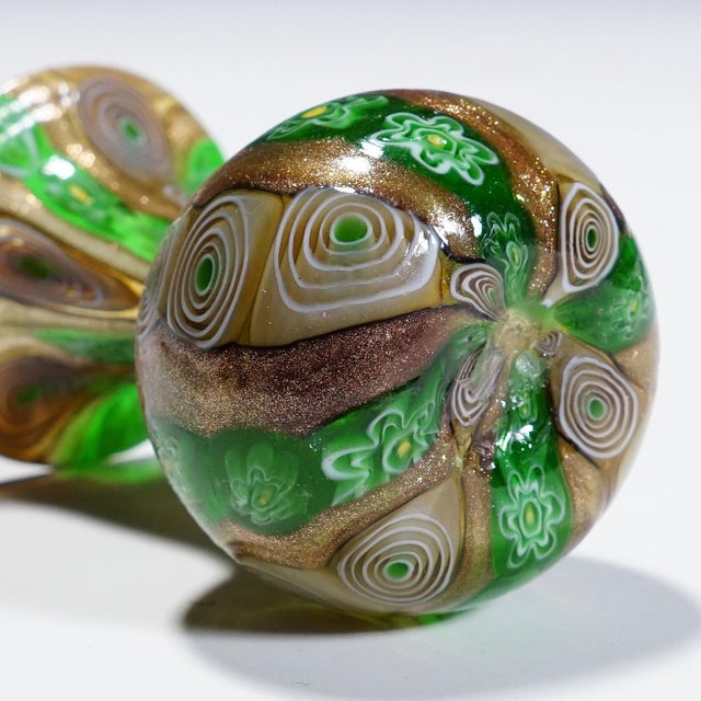 Antique Murrine Vase With Aventurine, Fratelli Toso Murano Ca. 1920s For Sale - Image 6 of 6