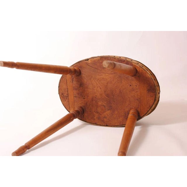 Antique French Farmhouse Stool, 1800s For Sale - Image 6 of 11