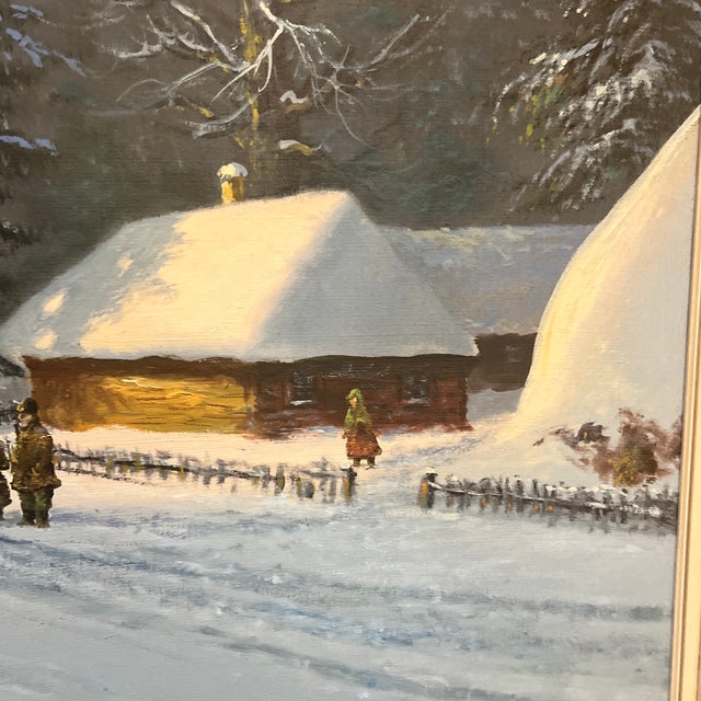 20th Century Oil on Canvas European School by Polish Artist Signed Framed Depicting Wooded Countryside For Sale - Image 9 of 12