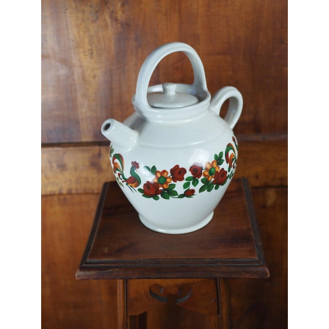 1960s French Berry Limoges "Gargoulette" Botijo Jug For Sale - Image 9 of 11