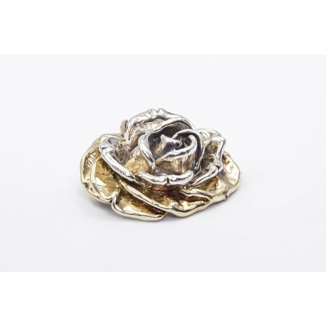 Modern Large Sam Philipe Sterling Silver Flower Pendant Brooch For Sale - Image 3 of 7